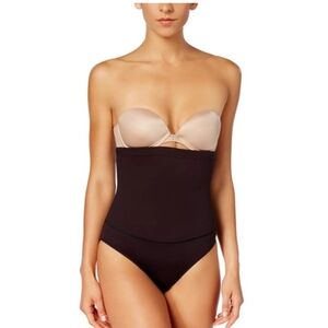 NWT Maidenform Black Fat Free Dressing High-Waist Shapewear ~L